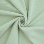 menthe clair | Tissu jersey coton gaufré Mini, menthe claire