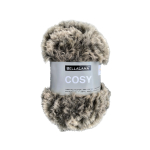 marron | Pelote de laine fourrure BellaLana Cosy 50g, marron