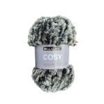 gris | Pelote de laine fourrure BellaLana Cosy 50g, gris