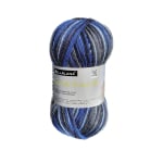 bleu-anthracite | Pelote de laine à chaussettes laine vierge & polyamide BellaLana Gute Laune 100gr, bleu-anthracite