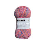rouge-multicolore | Pelote de laine & bambou BellaLana New Bamboo, 50g, rouge-multicolore