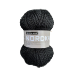 noir | Pelote de laine & polyacrylique BellaLana Nordkap 100g, noir