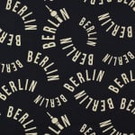 noir | Tissu sweat molleton bio Cities Berlin, noir