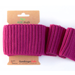 rouge magenta | Bande bord côte bio Cuff Me Cozy Albstoffe Hamburger, magenta