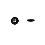 schwarz | Blusenknopf 12 mm, schwarz