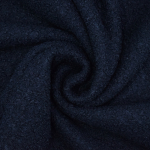 bleu marine | Tissu bouclette uni, bleu marine