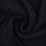 noir | Tissu bouclette uni, noir