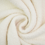 blanc cassé | Tissu bouclette uni, blanc cassé