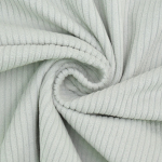 menthe clair | Tissu velours côtelé grosses côtes Lea prélavé, menthe claire