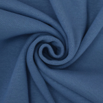 bleu bleuet | Tissu bord-côte jersey tubulaire lisse, bleuet