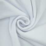 blanc | Tissu bord-côte jersey tubulaire lisse, blanc