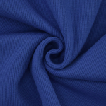 blau | Bündchenstoff gerippt blau