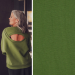 grün | Bündchenstoff gerippt Fibre Mood, grün