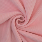 rose clair | Tissu bord-côte jersey tubulaire côtelé, rose clair