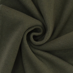 khaki | Bündchenstoff gerippt khaki