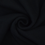 black | Cuff fabric ribbed, black