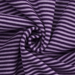 blauwpaars gemêleerd | Boordstof little stripe love, blauwpaars - paars