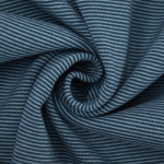 blauw-donkerblauw | Boordstof micro streep liefde, blauw - lichtblauw