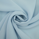 bleu ciel | Tissu mousseline chiffon uni, bleu ciel