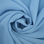 bleu clair | Tissu mousseline chiffon uni, bleu clair