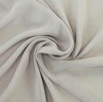 gris clair | Tissu mousseline chiffon uni, gris clair