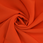 orange | Tissu mousseline chiffon uni, orange