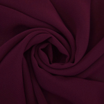prune | Tissu mousseline chiffon uni, prune