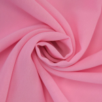 rose | Tissu mousseline chiffon uni, rose