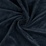 bleu marine | Tissu velours côtelé uni à grosses côtes, marine