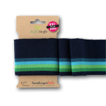 marineblauw | Cuff me College Albstoffe Hamburger Liebe biologische boordstof XXL, marineblauw - groen