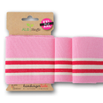 roze | Cuff me College Albstofe Hamburger Liebe Sakura biologische boordstof XXL, roze - fuchsia