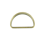 oudmessing geborsteld | D-ringen, 25 mm, geborsteld oud messing