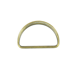 oudmessing geborsteld | D-ringen, 40 mm, geborsteld oud messing