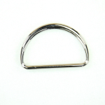 zilver | D-ringen, 40 mm, zilverkleurig