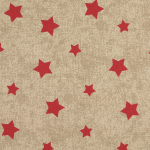 beige | Decoratiestof half panama sterren, beige
