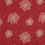 rood | Decoratiestof half panama kerstster, rood