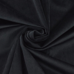 noir | Tissu déco Velours uni, noir