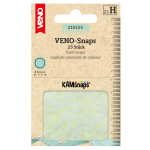 crème | 25 Boutons pression Snap Ø12,4mm KAMsnaps Veno, crème