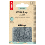 gris | 25 Boutons pression Snap Ø12,4mm KAMsnaps Veno, gris
