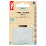 blanc | 25 Boutons pression Snap Ø12,4mm KAMsnaps Veno, blanc