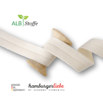 blanc cassé | Biais coton tricoté Edge Me Albstoffe, blanc cassé