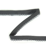 grijs | Biaisband gehaakt, 13 mm, grijs