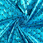 turquoise | Tissu lamé jersey stretch peau de dragon, turquoise