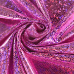 rose fuchsia | Tissu lamé jersey stretch peau de serpent, fuchsia