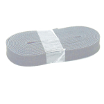 gris clair | Ruban élastique, 10 mm á 2 metres, gris clair