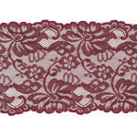 bordeaux | Ruban dentelle élastique 15cm, bordeaux