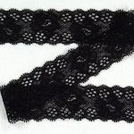 noir | Dentelle élastique, noir