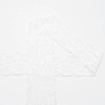 blanc cassé | Ruban dentelle élastique 5cm, blanc cassé