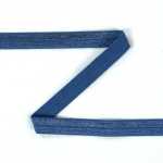 dunkelblau | Elastisches Einfassband, dunkelblau 15 mm