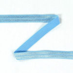 bleu clair | Biais couture élastique 1,5cm, brillant, bleu clair
